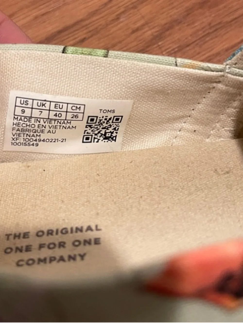 TOMS Kids Mint Bubble Tea Print Slip-Ons with Multicolor Accents